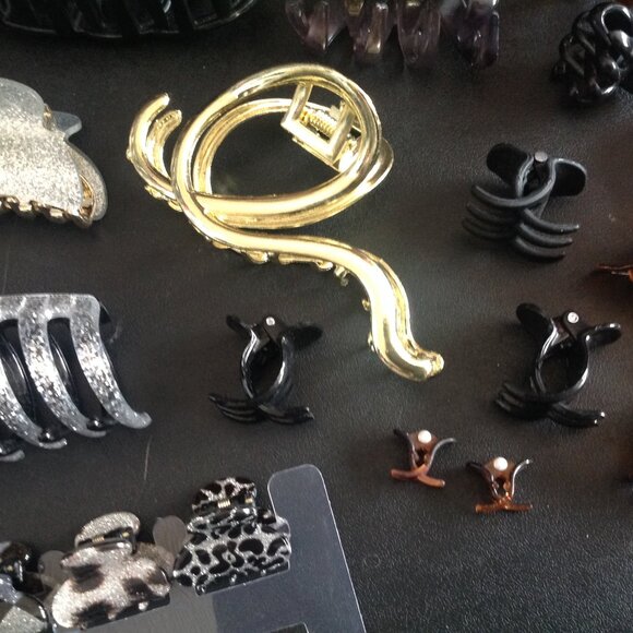 Retro Lot of 47 Hair Claws - Picture 7 of 8